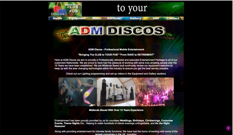 ADM discos website