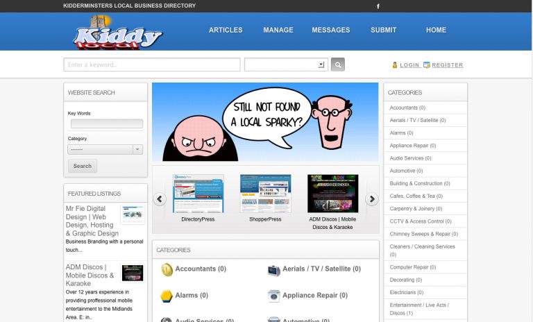 Kiddy Local Website by Mr.Fie Digital Design and Crell Cloud