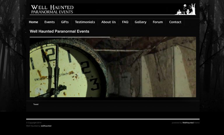 Well haunted paranormal events website